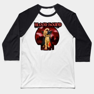 Halloween Dog Vampire Blood Hound Baseball T-Shirt